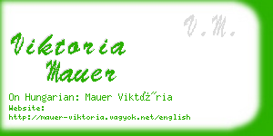 viktoria mauer business card